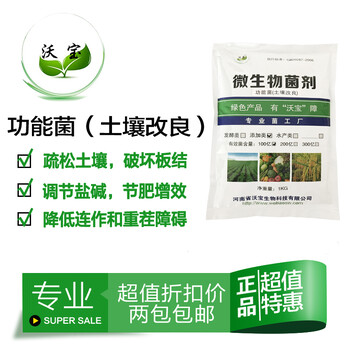 功能菌土壤病重茬連作障礙土壤板結(jié)酸化鹽堿地生物農(nóng)藥微生態(tài)調(diào)理