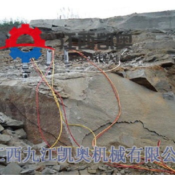 挖机带动式岩石劈裂机商洛土石方挖石头劈裂机桥梁铺装层