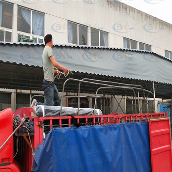 杭州活动停车雨棚室外轮式遮阳蓬户外折叠仓储帐篷