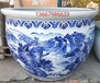 陶瓷大缸、青花瓷山水画庭院陶瓷大缸，定制1.5米大缸厂家