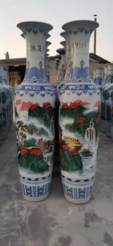 棗莊二米陶瓷大花瓶手繪落地大花瓶價(jià)格