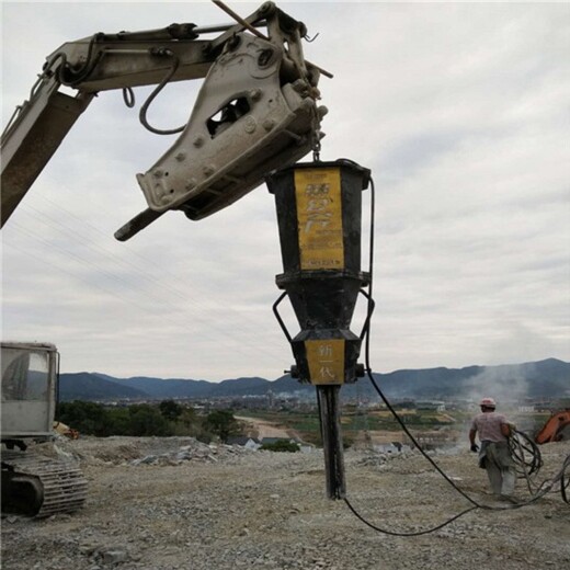 梅州挖井桩遇到岩石新型拆除机破裂设备-怎么施工