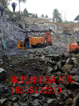 碎石场加工开采山上石头不能放炮怎样开采湖北黄冈当地经销商