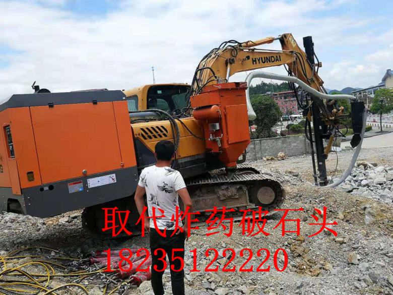 礦山開采遇到巖石液壓劈裂棒一天能劈多少方石頭