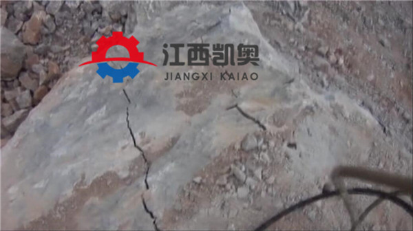 岩石分裂机图片日喀则亚东_道路扩宽劈裂机遇到硬石头怎么破拆