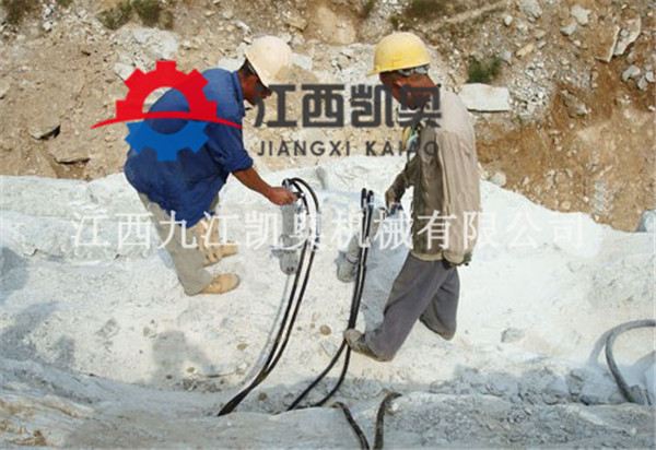 岩石分裂机图片日喀则亚东_道路扩宽劈裂机遇到硬石头怎么破拆