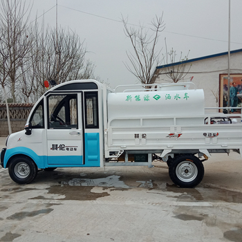 山东淄博2吨小型电动洒水车，园林绿化、道路冲洗洒、草坪喷洒