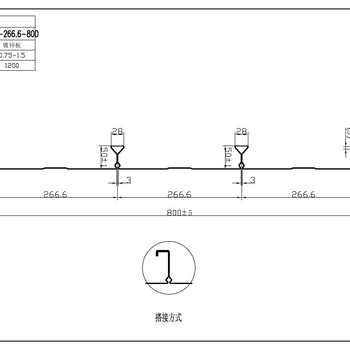 加工生产YX50-266.6-800楼承板厂家厂家