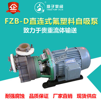 FZB-D型直联式氟塑料自吸泵化工自吸泵耐酸碱自吸泵