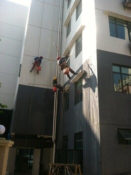 广州各区安全合法洪升公司经营，高空粉刷、外墙清洗服务