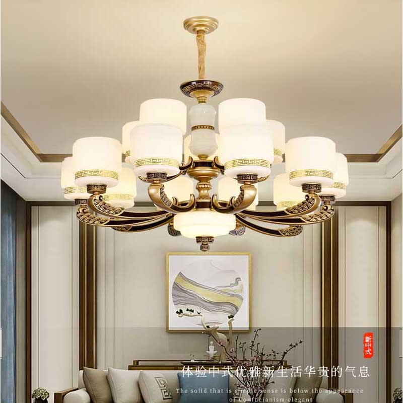 新郑市锌合金LED客厅吊灯简约创意温馨卧室书房灯美式餐厅灯