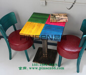 西餐厅桌椅定制餐厅桌椅批发餐饮家具定制实木餐桌椅
