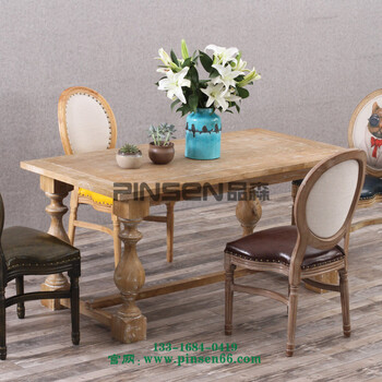 现代简约餐桌咖啡厅实木桌椅餐厅桌椅定制