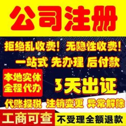 斯瑞财税代理记账,汉阳公司注册无需法人到场