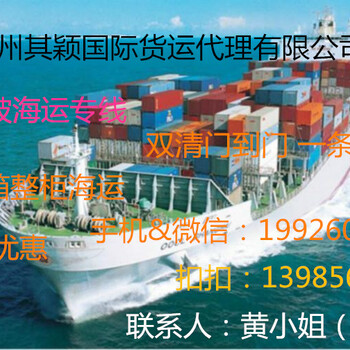 散货拼箱整柜海运双清门到门广州到新加坡海运专线