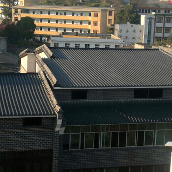 屋頂裝飾瓦，古建青瓦別墅屋頂瓦四川琉璃瓦廠家現(xiàn)貨
