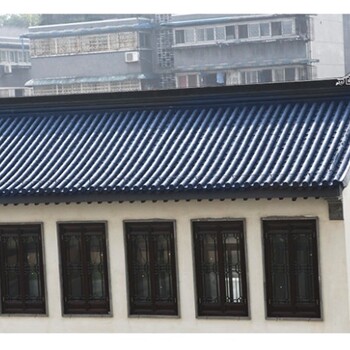 古建筑仿古瓦,高分子仿古筒瓦,別墅瓦,古典青瓦