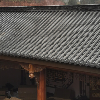 成都仿古琉璃瓦古建小青瓦新型屋面瓦