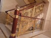 大别墅经典奢华纯铜雕刻楼梯护栏实物效果图