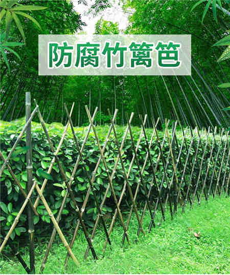 嘉兴平湖工程竹栅栏围栏 花园围栏庭院栅栏