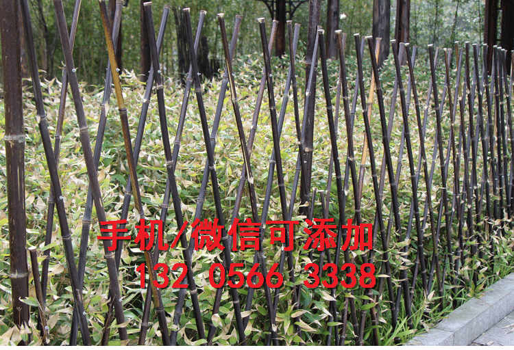 湖南永州竹竿栅栏塑料栅栏竹篱笆竹子护栏
