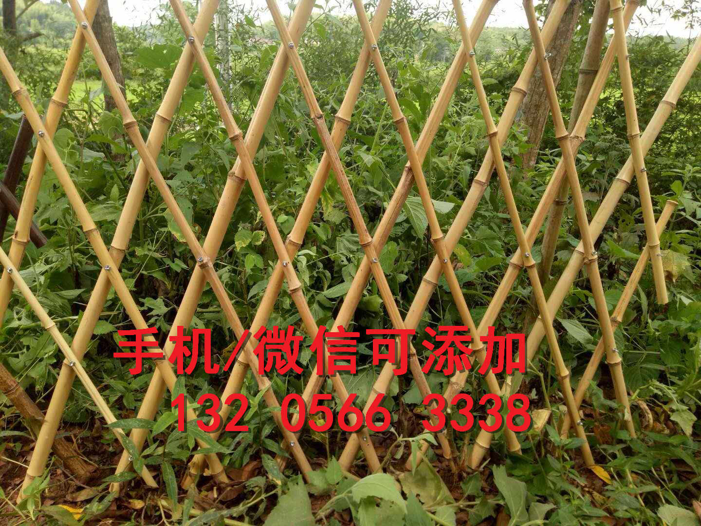 安徽桐城伸拉网竹护栏pvc庭院栅栏竹篱笆竹子护栏