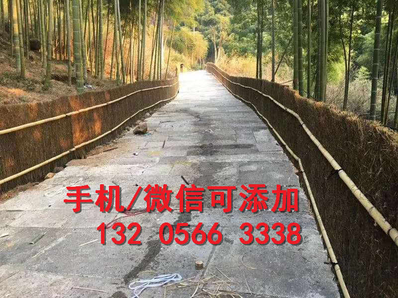 贵州黔东南户外花园竹竿花园篱笆竹篱笆竹子护栏