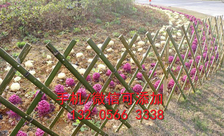 重庆丰都竹子围栏PVC塑钢花园围栏竹篱笆竹子护栏
