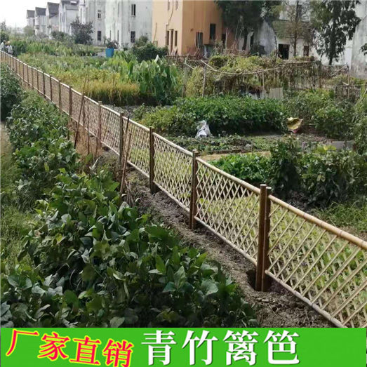 惠州绿色护栏花园木围栏竹篱笆竹子护栏