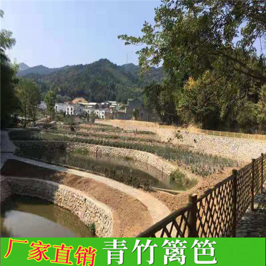 重庆云阳竹拉网pvc围栏小区栅栏竹篱笆竹子护栏