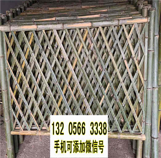 广西防城港庭院户外防腐木围栏pvc阳台栏杆竹篱笆竹子护栏