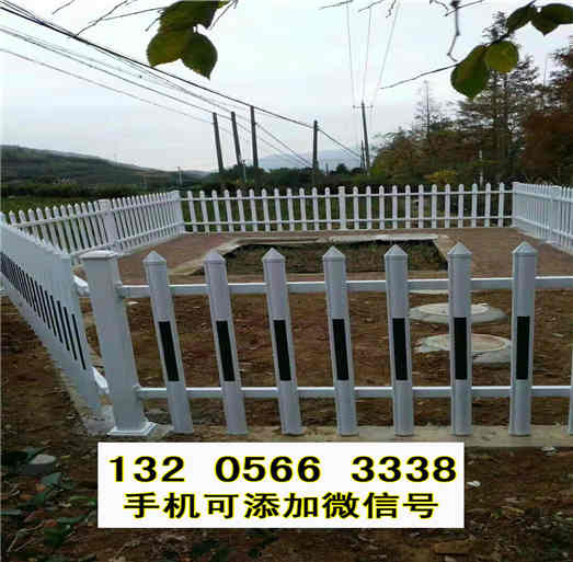 浙江三门新农村围栏田园白色木桩竹篱笆竹子护栏
