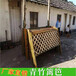 山西晋中碳化竹护栏庭院装修工程竹篱笆竹子护栏