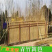 广东韶关护栏碳化木桩隔断护栏竹篱笆竹子护栏