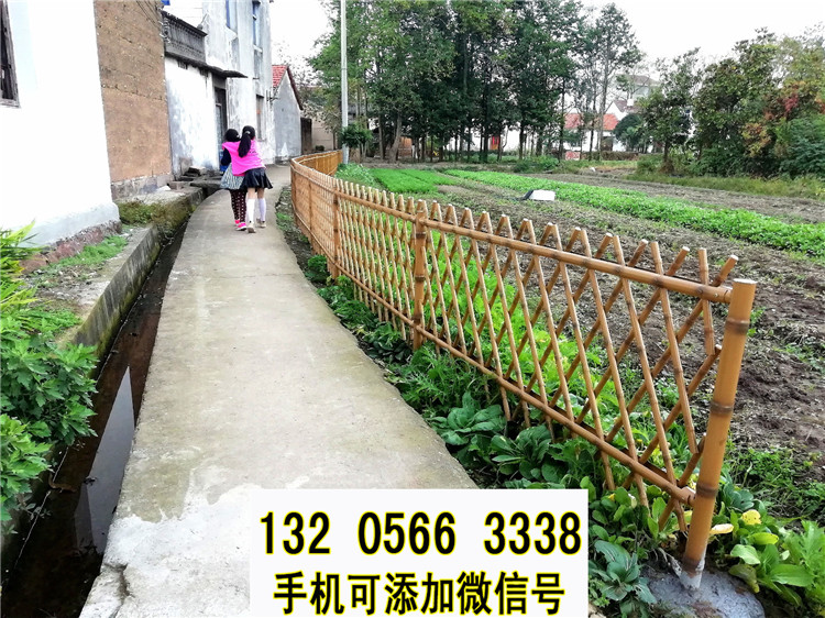 浙江临海碳化木围栏景观护栏竹篱笆竹子护栏