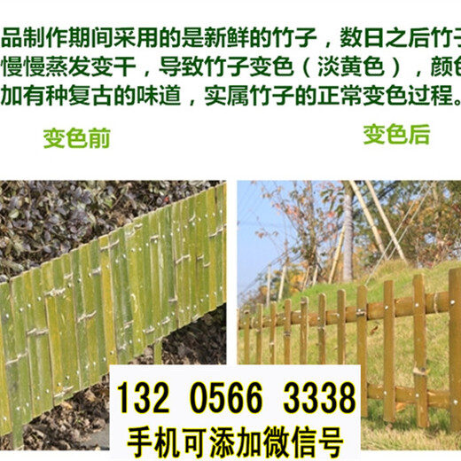 广西百色竹栅栏围栏户外装饰篱笆竹篱笆竹子护栏
