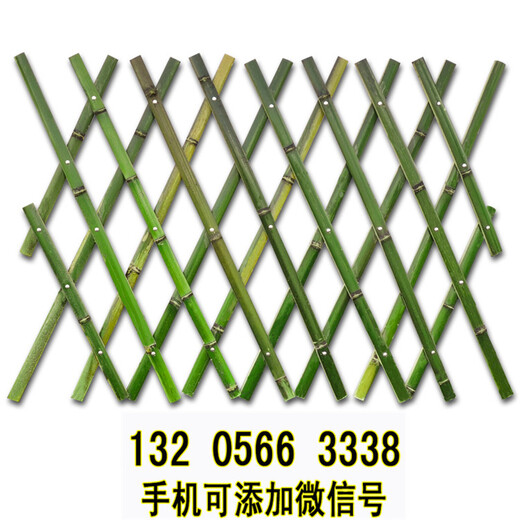 广东佛山防腐木栅栏围栏碳化木栏杆竹篱笆竹子护栏