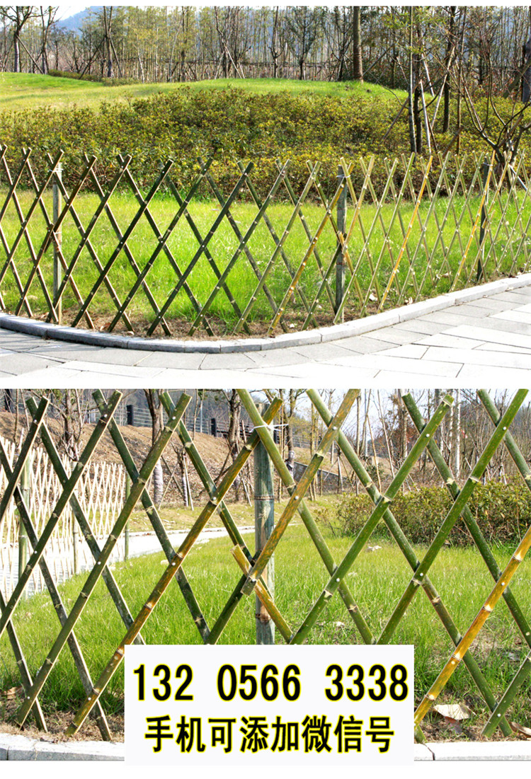 清远花园隔断装饰碳化防腐木篱笆竹篱笆竹子护栏