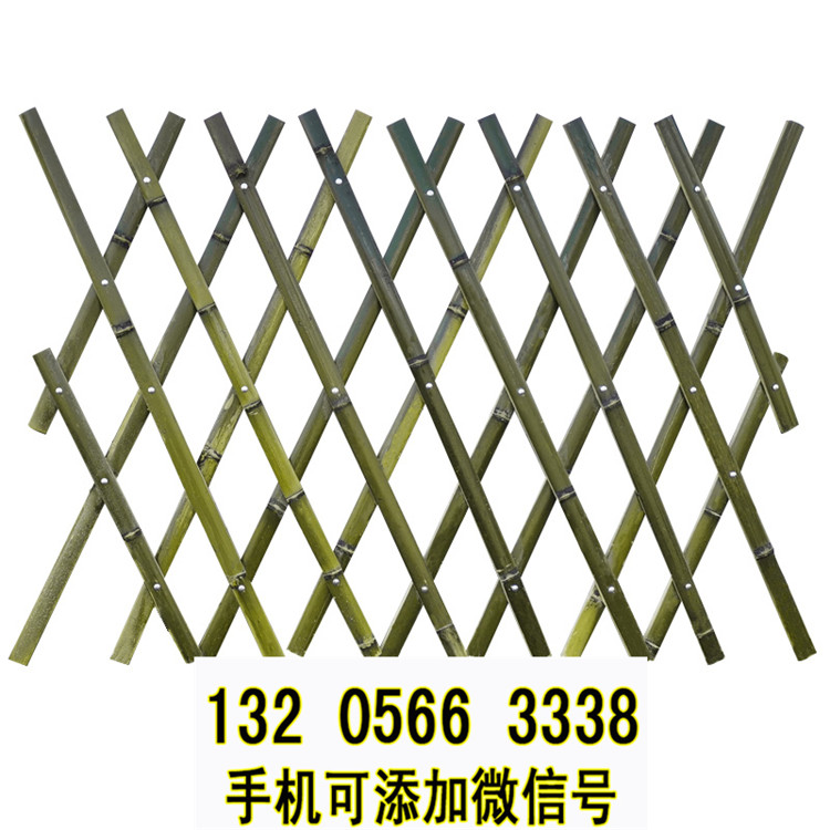 广东云浮花园围栏装饰小木桩竹篱笆竹子护栏