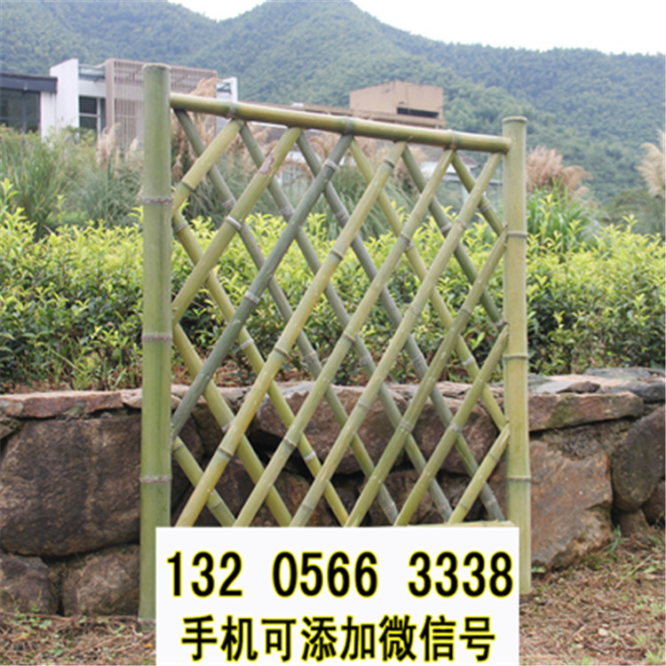 福建漳平庭院护栏实木碳化木栅栏竹篱笆竹子护栏