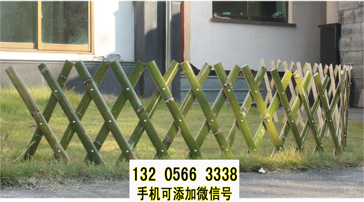 广东广州篱笆栏杆pvc塑钢围栏竹篱笆竹子护栏