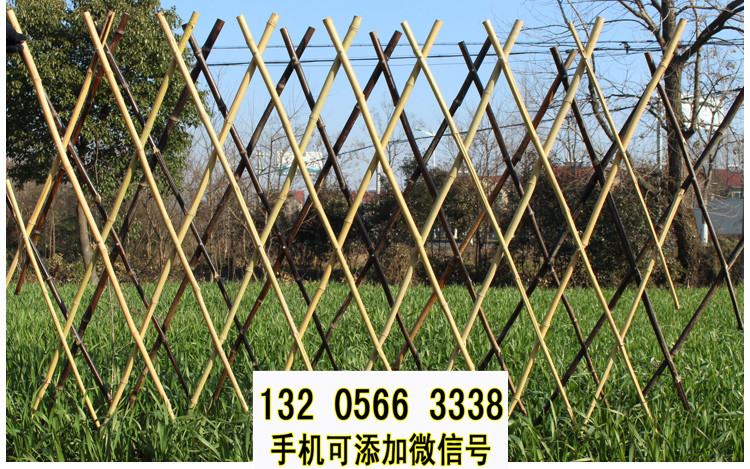 上海浦东竹护栏围栏爬藤竹围墙竹篱笆竹子护栏