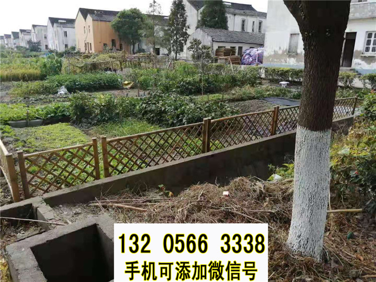 湖北荆州伸缩竹篱笆pvc塑钢栏杆竹篱笆竹子护栏