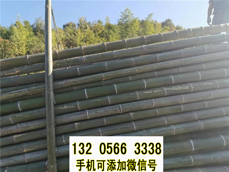 广东珠海花园围栏防腐实木栅栏竹篱笆竹子护栏