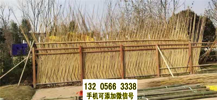 广东广州篱笆栏杆pvc塑钢围栏竹篱笆竹子护栏