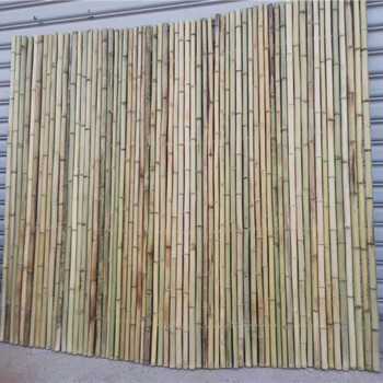 西双版纳庭院竹篱笆碳化木质围栏竹篱笆竹子护栏