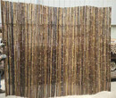 安徽黄山原木色护栏pvc绿化栅栏竹篱笆竹子护栏图片