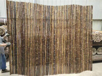 山西吕梁篱笆网栅栏碳化防腐护栏竹篱笆竹子护栏图片2