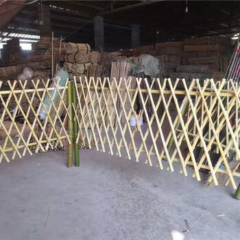 忻州伸缩竹篱笆仿木纹栏杆竹篱笆竹子护栏