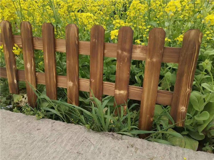 钦州竹片栅栏锌钢道路护栏竹篱笆竹子护栏